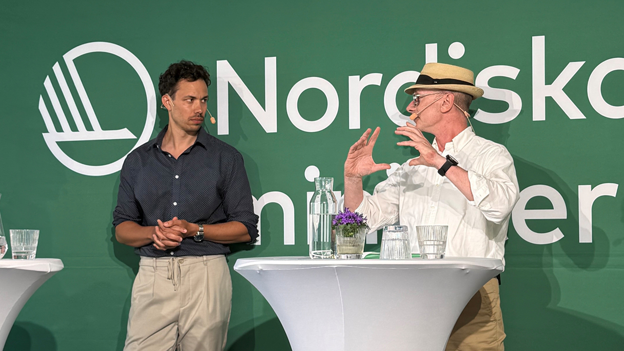 Two panel debate participants at Almedalsveckan