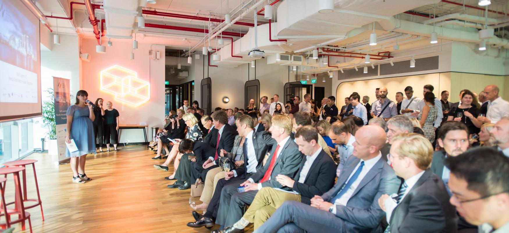 During the soft launch of Nordic Innovation house Singapore 