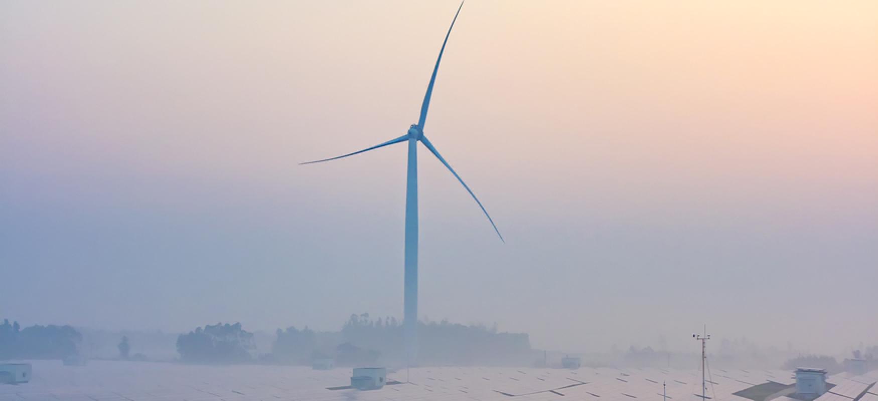Windmills and solar panels