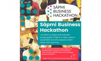 Poster for the Sapmi Business Hackathon