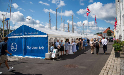 Nordens telt på Arendalsuka i sol og sommervær