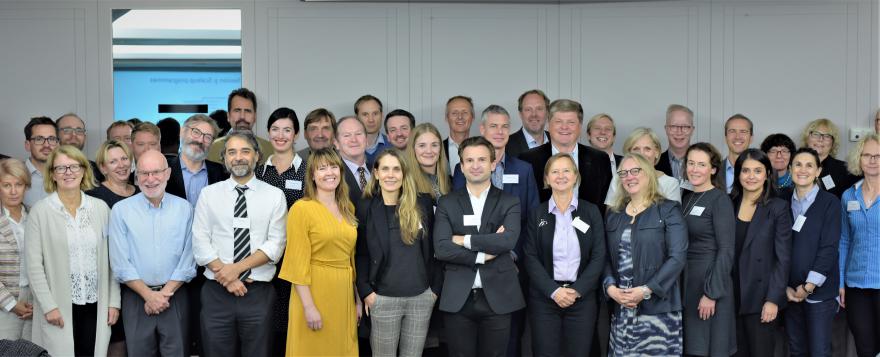 Scale-up workshop in Brussels, group photo. 