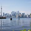 Toronto in Canada, skyline seen across the water.