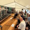 Panel debat inside Nordens telt at Folkemødet, Bornholm, Denmark