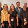 Eight people posing for a group picture after the State of the Nordic Innovation session at TechBBQ 2026